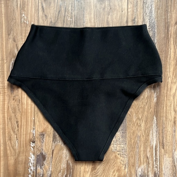 Skims Black Knit High Waisted Bikini Bottoms - Picture 5 of 6